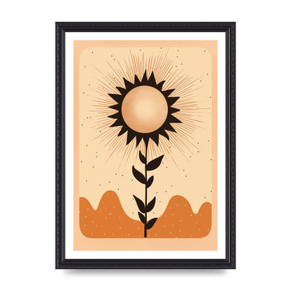 Sunrise Serenity Minimalist Boho Sun