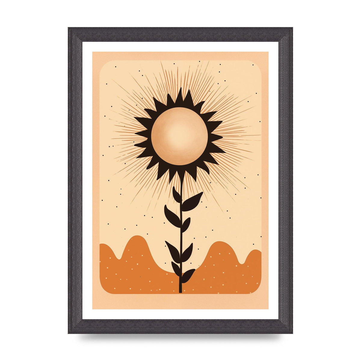 Sunrise Serenity Minimalist Boho Sun