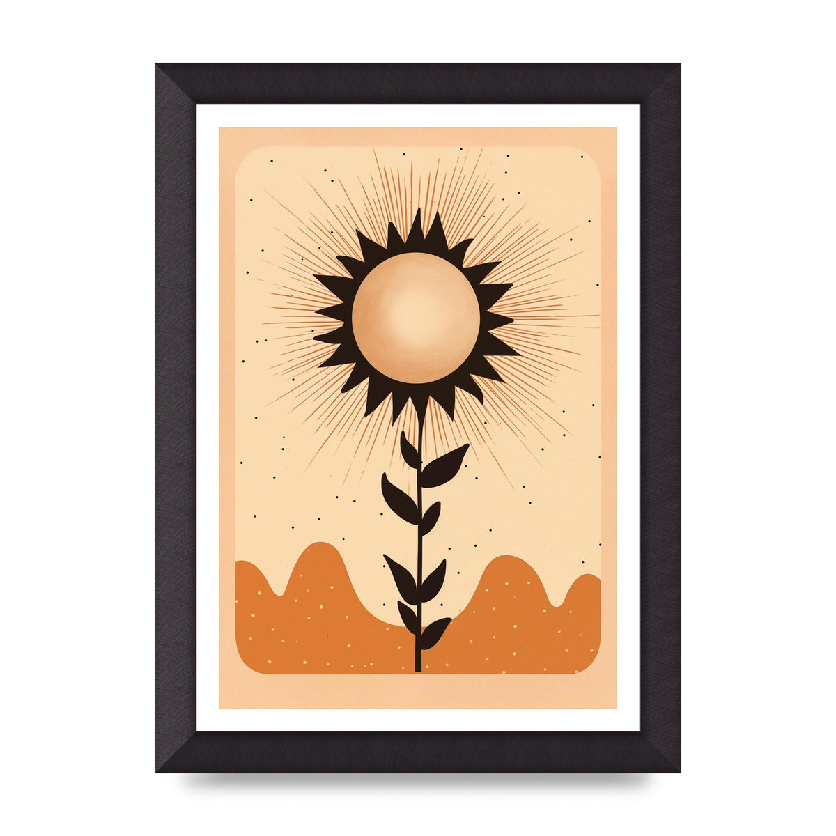 Sunrise Serenity Minimalist Boho Sun