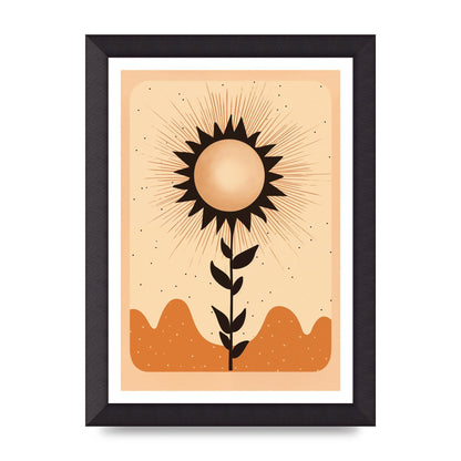 Sunrise Serenity Minimalist Boho Sun