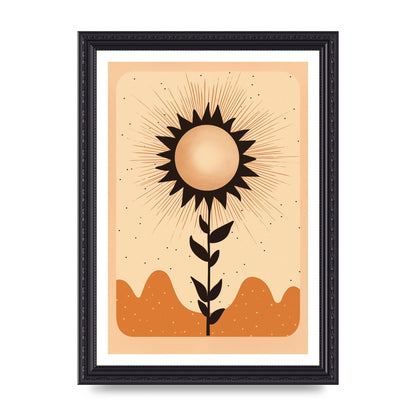 Sunrise Serenity Minimalist Boho Sun