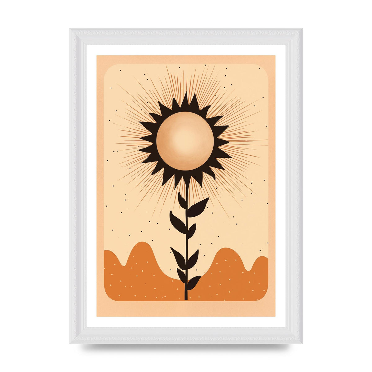 Sunrise Serenity Minimalist Boho Sun