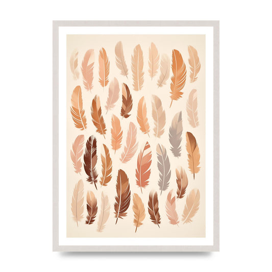Feathered Peace Minimalist Boho Print