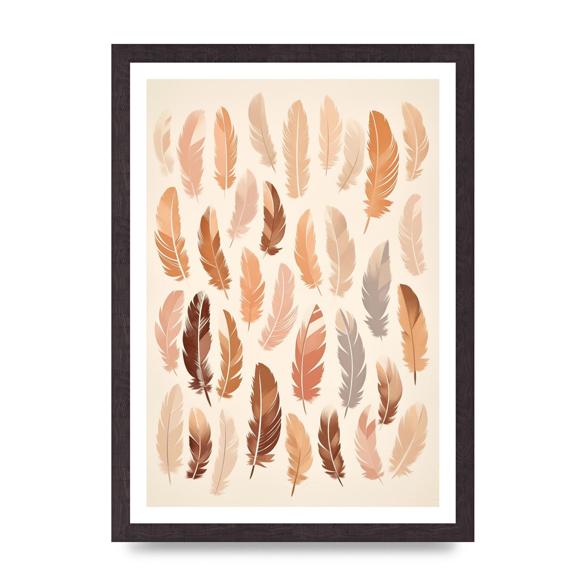 Feathered Peace Minimalist Boho Print