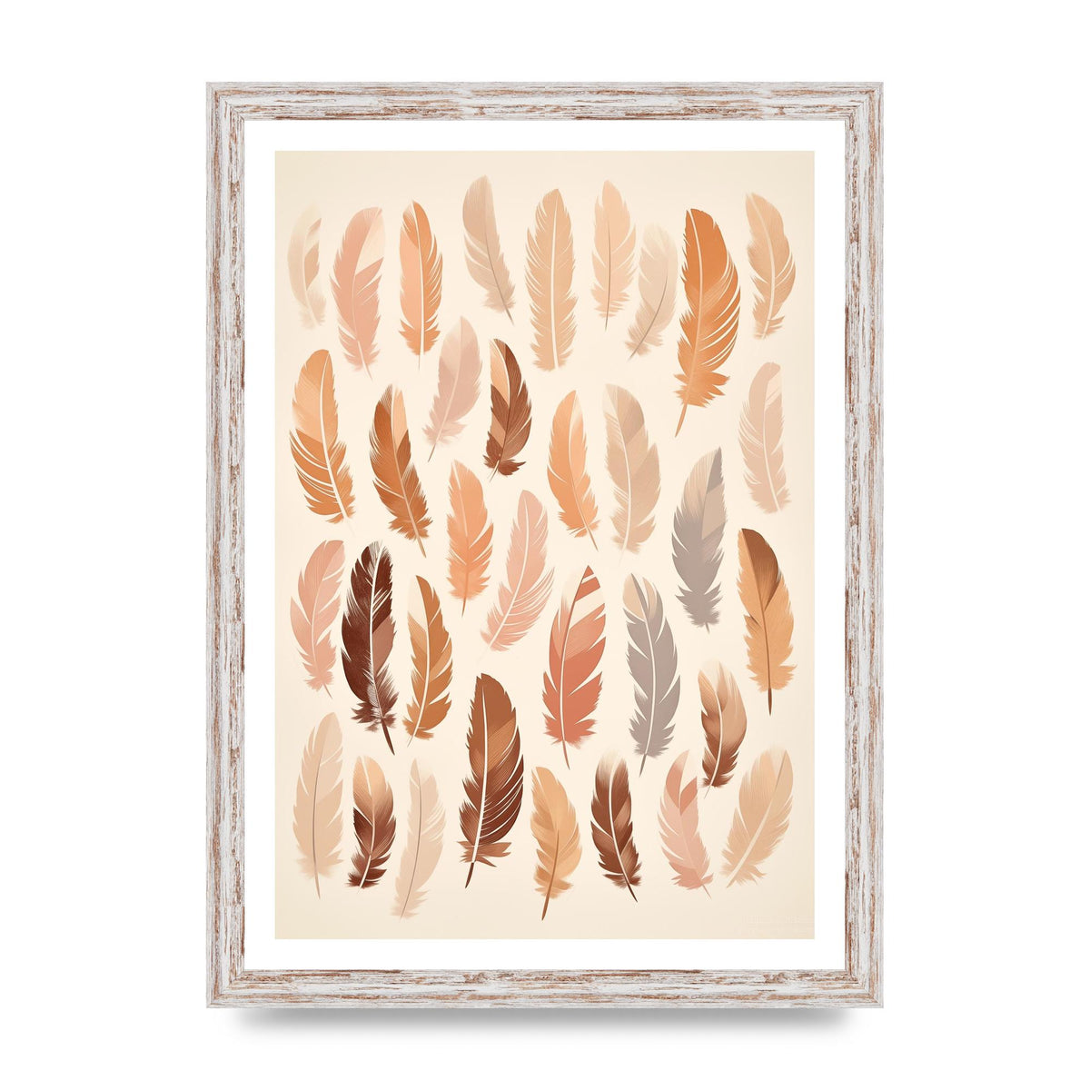 Feathered Peace Minimalist Boho Print