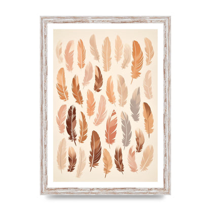 Feathered Peace Minimalist Boho Print