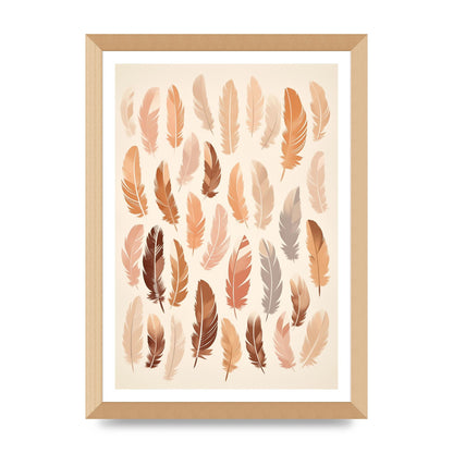 Feathered Peace Minimalist Boho Print