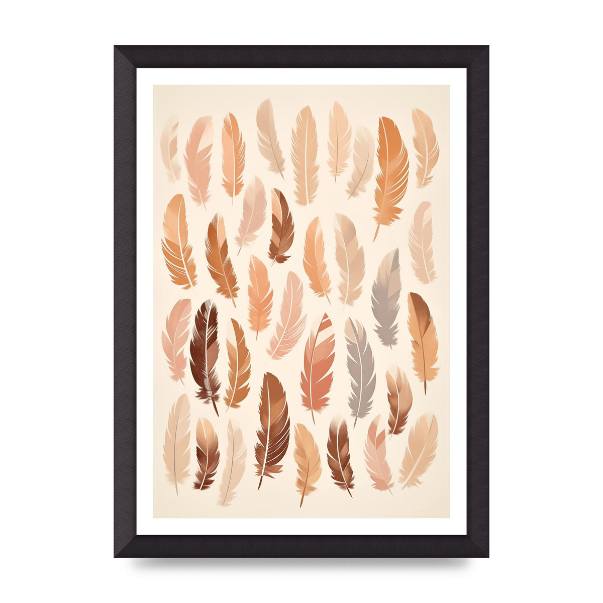 Feathered Peace Minimalist Boho Print