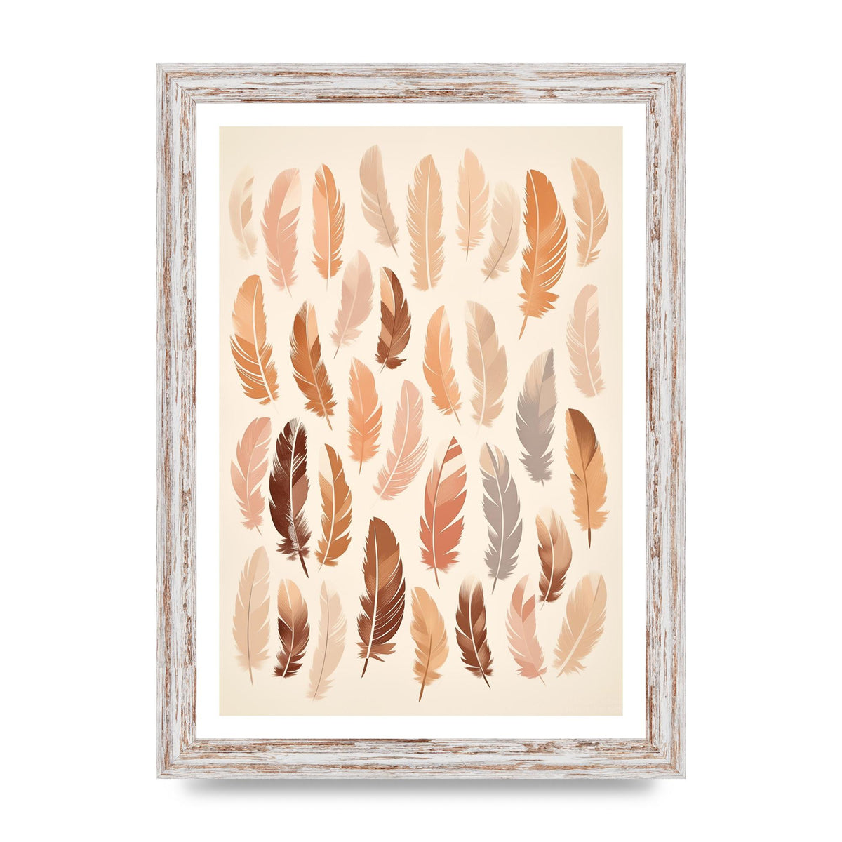 Feathered Peace Minimalist Boho Print