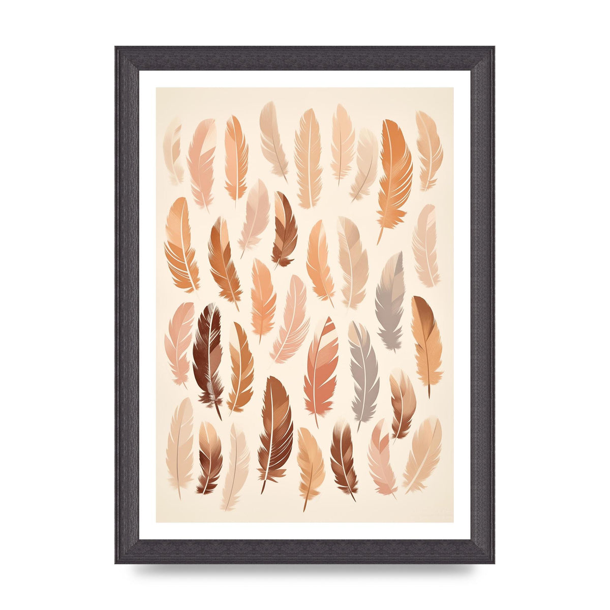 Feathered Peace Minimalist Boho Print