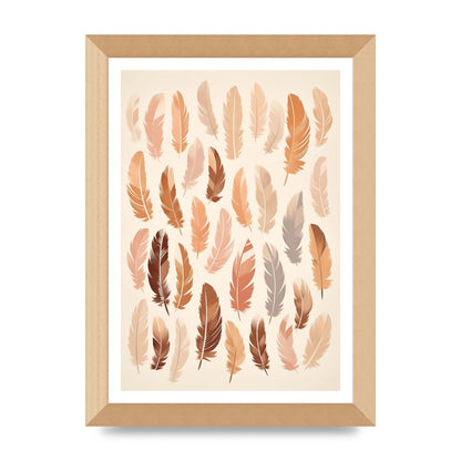 Feathered Peace Minimalist Boho Print