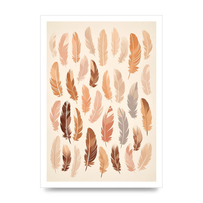 Feathered Peace Minimalist Boho Print