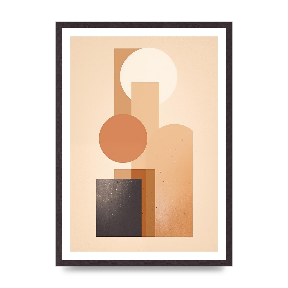 Geometric Serenity Beige and Cream Boho Print