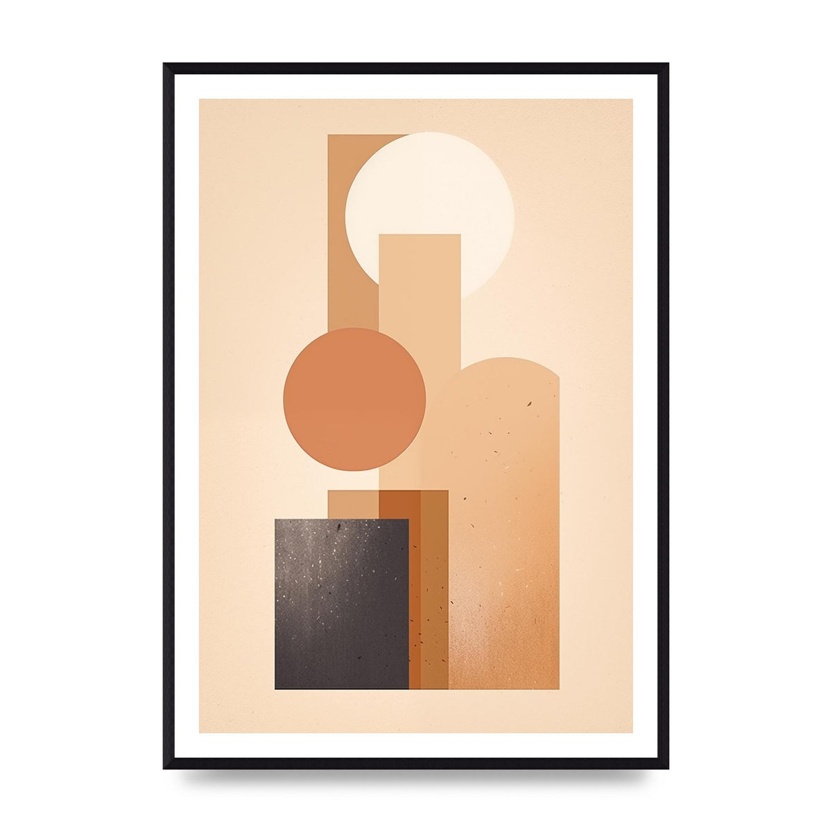 Geometric Serenity Beige and Cream Boho Print