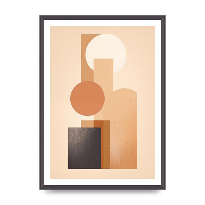 Geometric Serenity Beige and Cream Boho Print