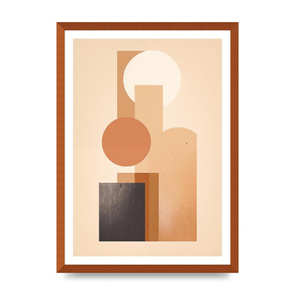 Geometric Serenity Beige and Cream Boho Print