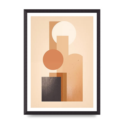 Geometric Serenity Beige and Cream Boho Print