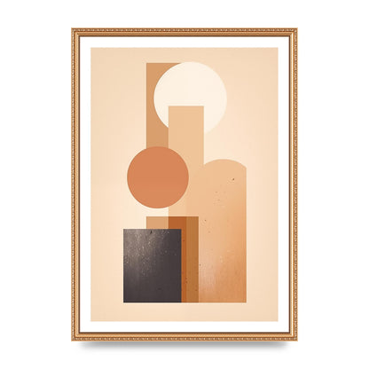 Geometric Serenity Beige and Cream Boho Print