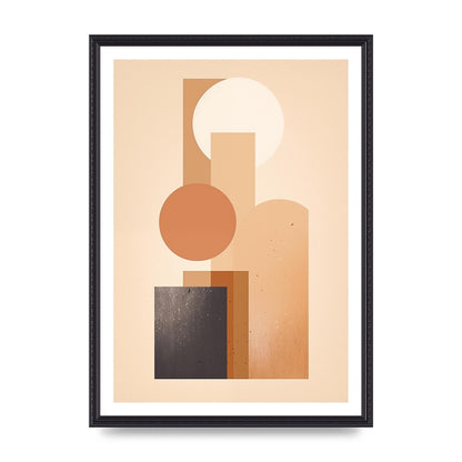 Geometric Serenity Beige and Cream Boho Print