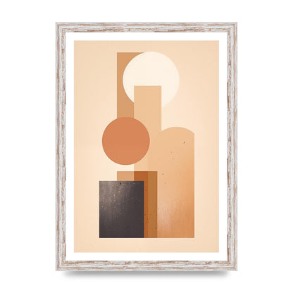 Geometric Serenity Beige and Cream Boho Print