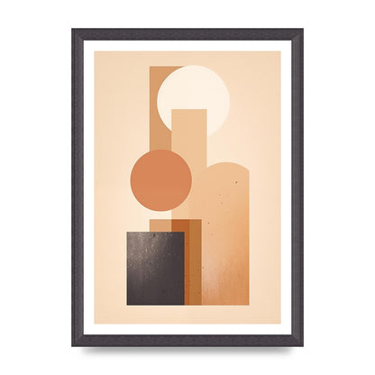 Geometric Serenity Beige and Cream Boho Print