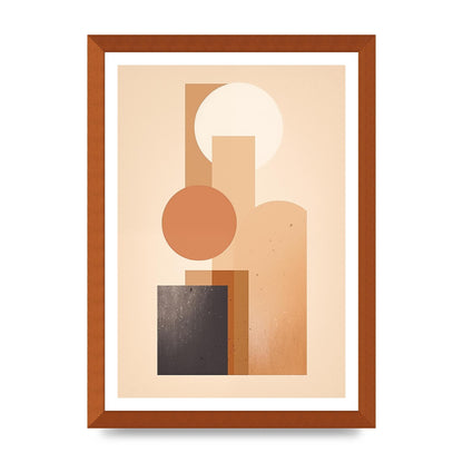 Geometric Serenity Beige and Cream Boho Print