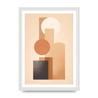 Geometric Serenity Beige and Cream Boho Print