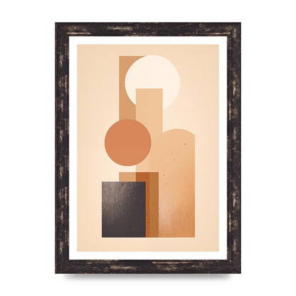 Geometric Serenity Beige and Cream Boho Print