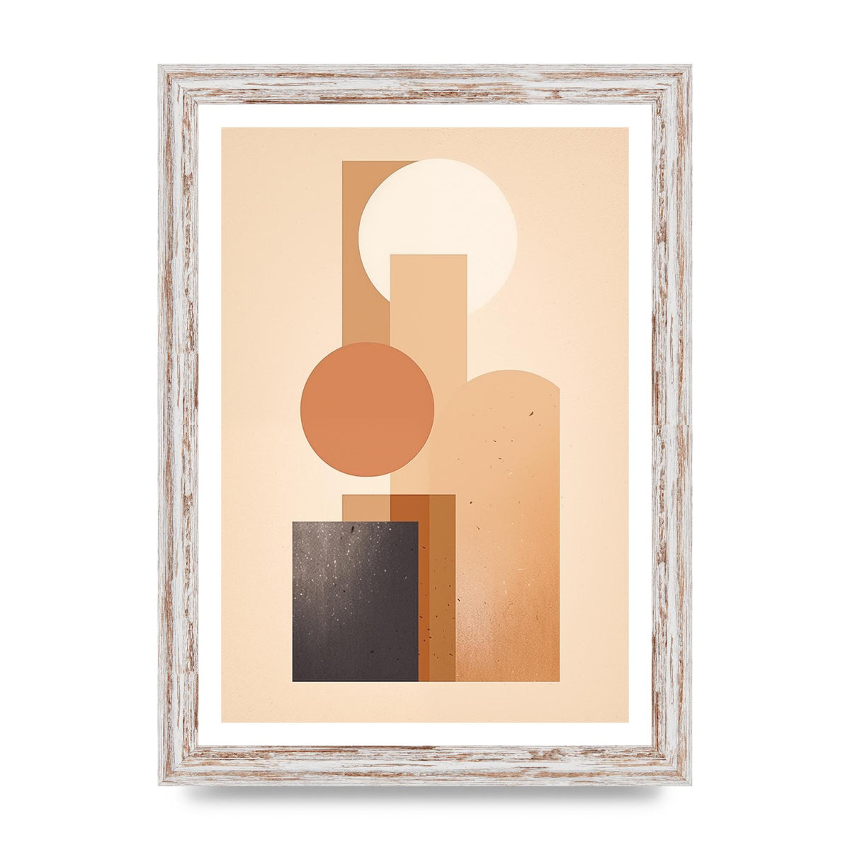 Geometric Serenity Beige and Cream Boho Print