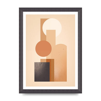 Geometric Serenity Beige and Cream Boho Print