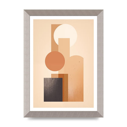 Geometric Serenity Beige and Cream Boho Print