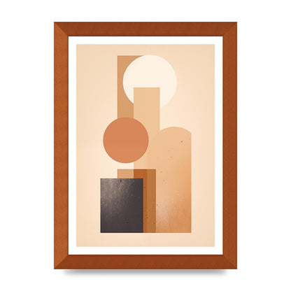 Geometric Serenity Beige and Cream Boho Print