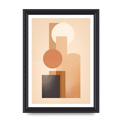 Geometric Serenity Beige and Cream Boho Print