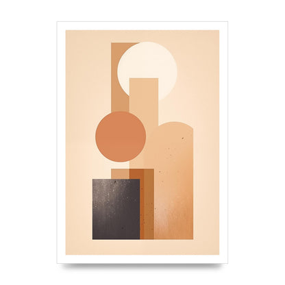 Geometric Serenity Beige and Cream Boho Print