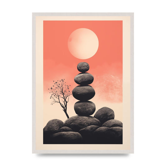 Pebble Haven Serene Boho Art