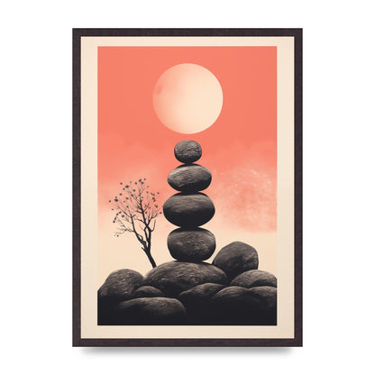 Pebble Haven Serene Boho Art