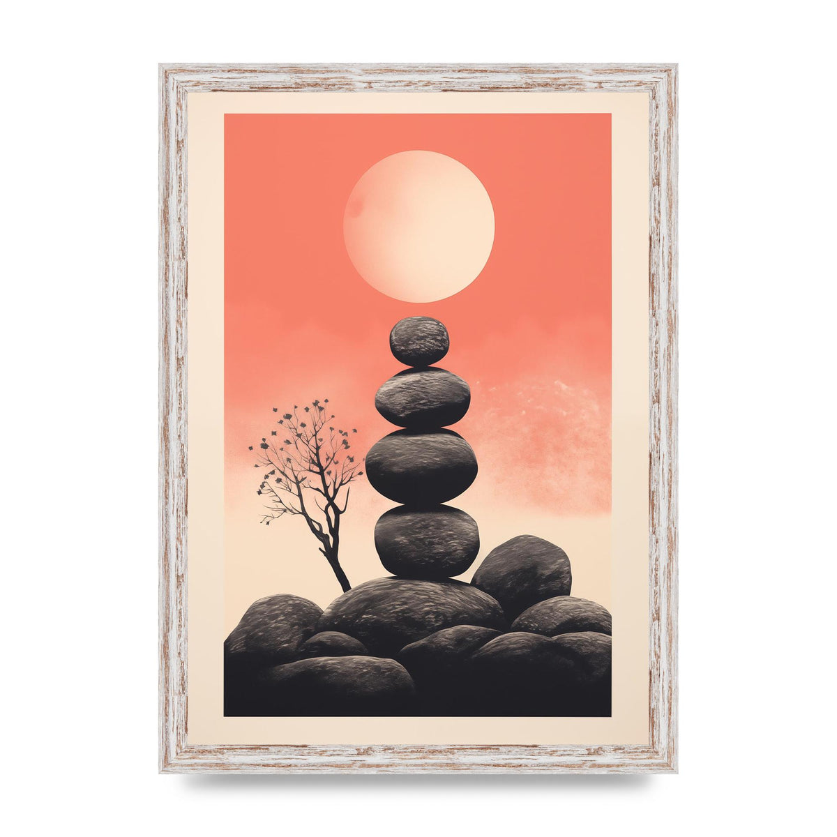 Pebble Haven Serene Boho Art