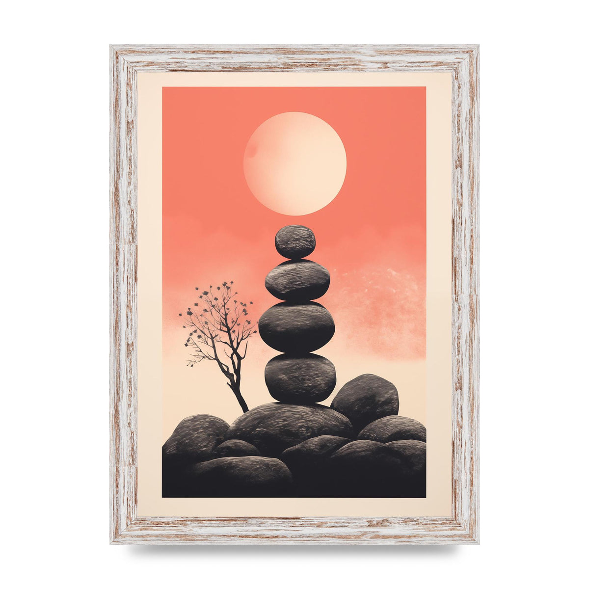 Pebble Haven Serene Boho Art
