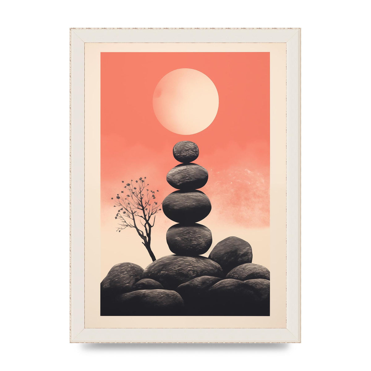 Pebble Haven Serene Boho Art