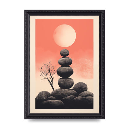 Pebble Haven Serene Boho Art