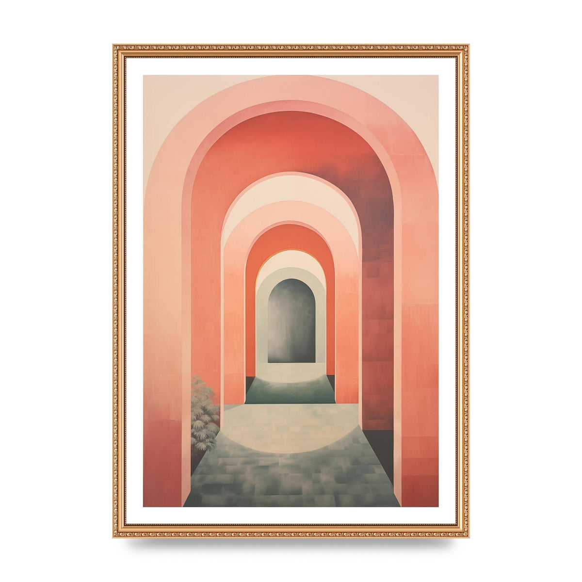Arches of Calm Muted Bohemian Tranquility