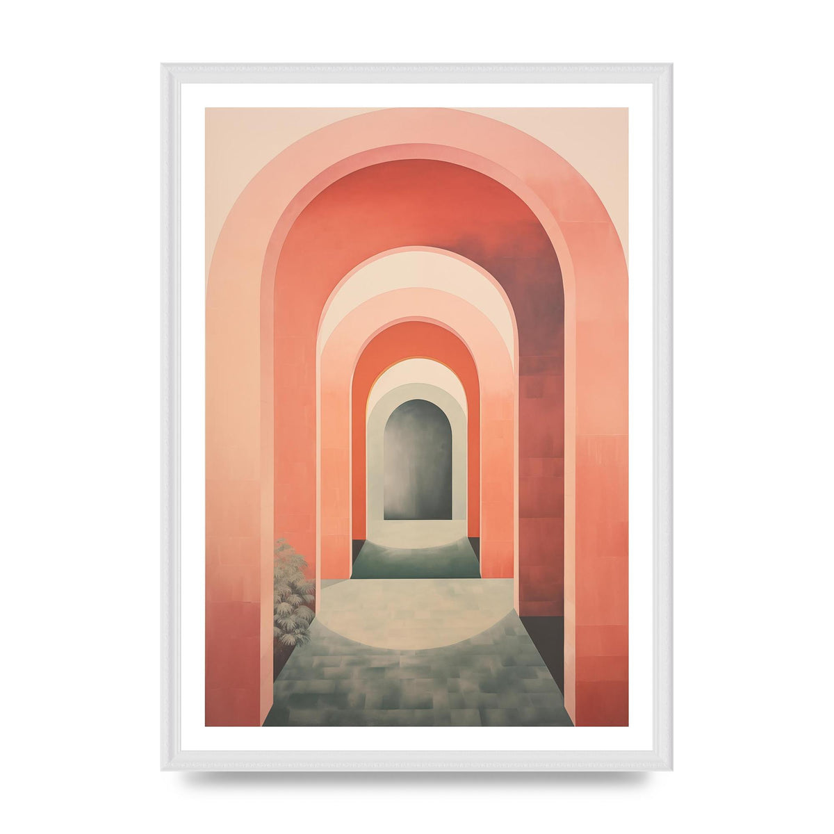 Arches of Calm Muted Bohemian Tranquility