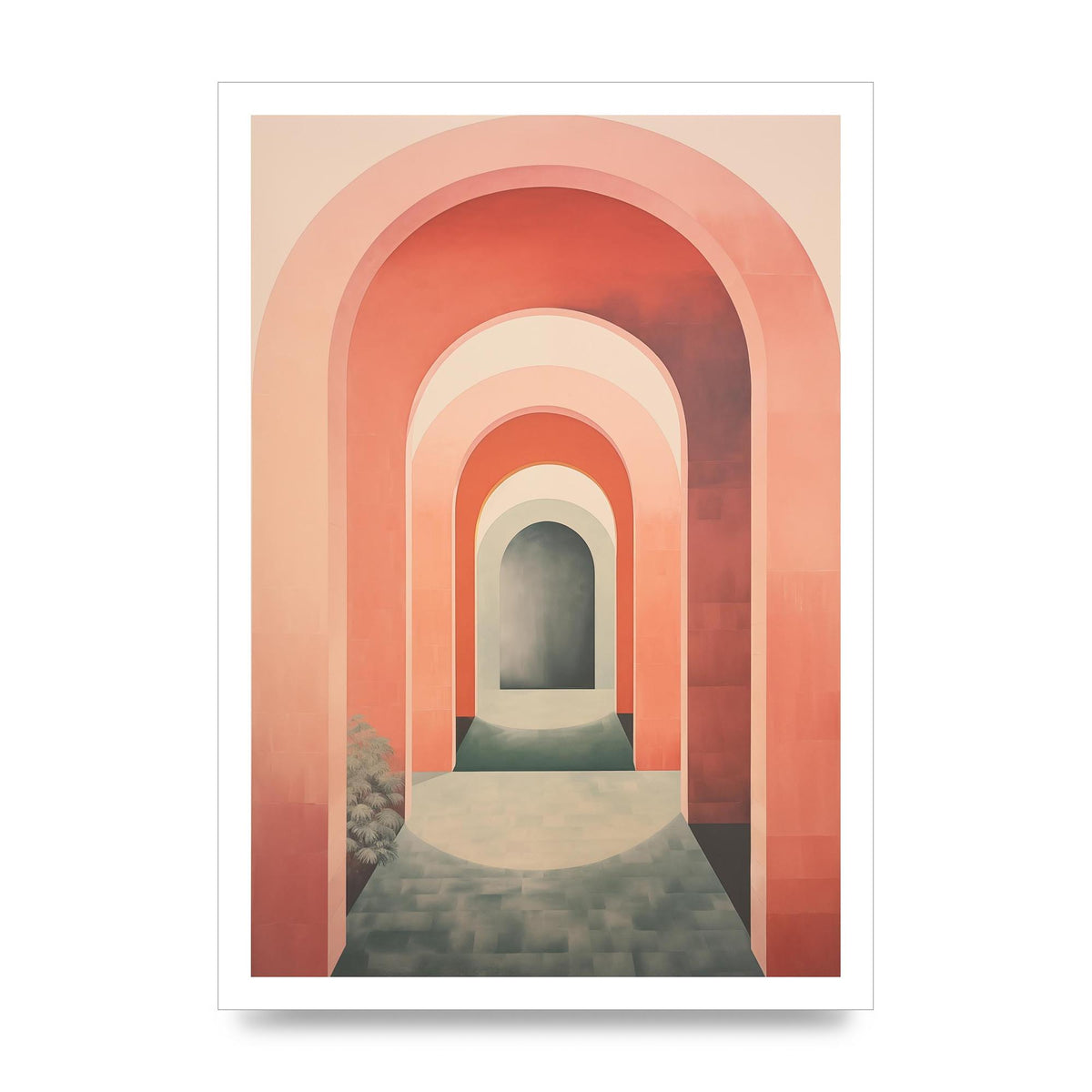 Arches of Calm Muted Bohemian Tranquility