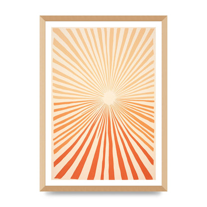 Sun Tranquil Boho Sunburst in Beige and Brown