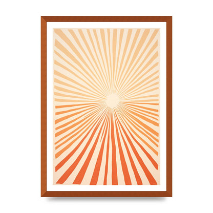 Sun Tranquil Boho Sunburst in Beige and Brown