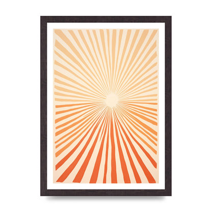 Sun Tranquil Boho Sunburst in Beige and Brown