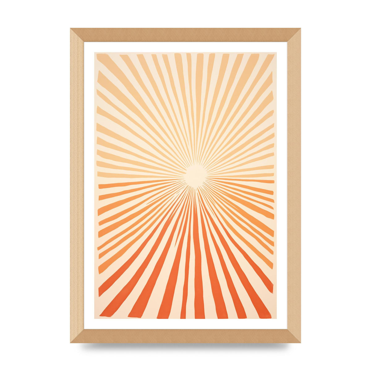 Sun Tranquil Boho Sunburst in Beige and Brown