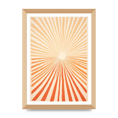 Sun Tranquil Boho Sunburst in Beige and Brown