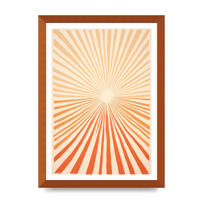 Sun Tranquil Boho Sunburst in Beige and Brown
