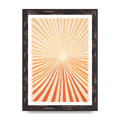 Sun Tranquil Boho Sunburst in Beige and Brown